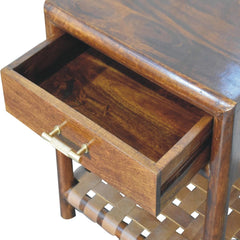 Artisan Furniture Chestnut T-Bar Bedside