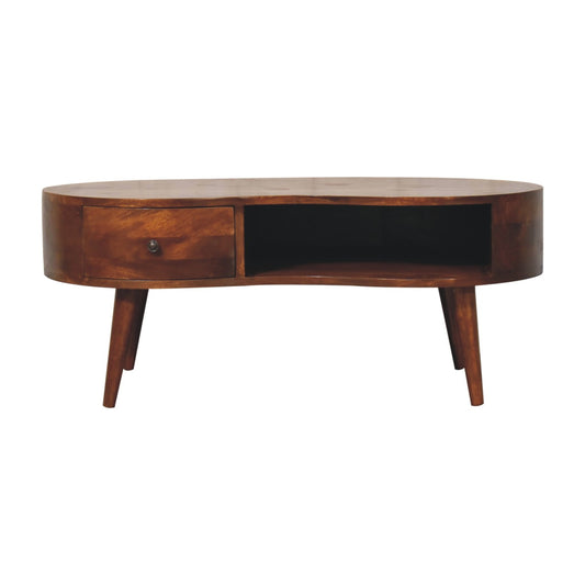 Artisan Large Chestnut Wave Coffee Table