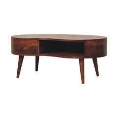 Artisan Large Chestnut Wave Coffee Table