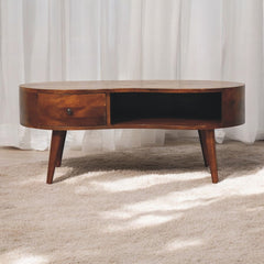 Artisan Large Chestnut Wave Coffee Table