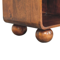 Artisan Chestnut Open Woven Bedside