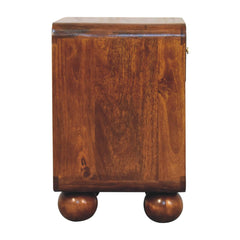 Artisan Chestnut Open Woven Bedside