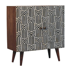 Artisan Furniture Honey Caramel Edessa Bone Inlay Cabinet