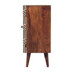 Artisan Furniture Honey Caramel Edessa Bone Inlay Cabinet