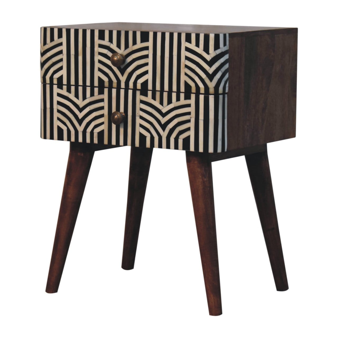 Artisan Furniture Honey Caramel Edessa Bone Inlay Bedside