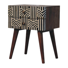 Artisan Furniture Honey Caramel Edessa Bone Inlay Bedside