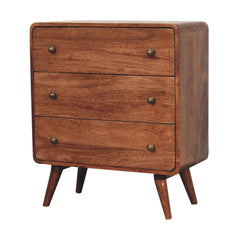 Artisan Furniture Curved Honey Caramel Chest