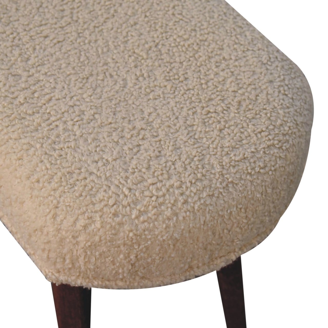 Artisan Furniture Honey Caramel Boucle Cream Nordic Bench