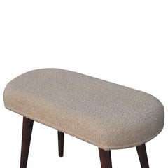 Artisan Furniture Honey Caramel Boucle Cream Nordic Bench