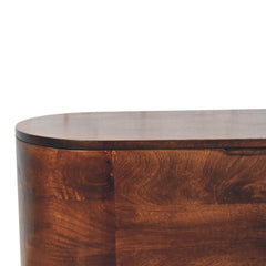 Artisan Furniture Curved California Walnut Blanket Box