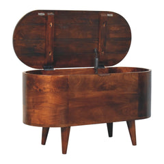 Artisan Furniture Curved California Walnut Blanket Box