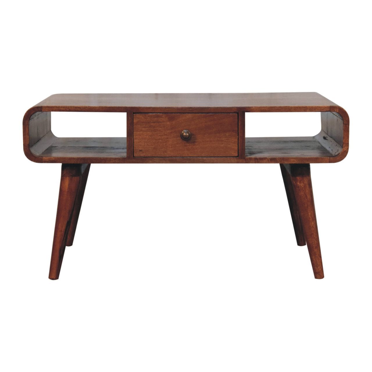 Artisan Furniture Curved Honey Caramel Coffee Table