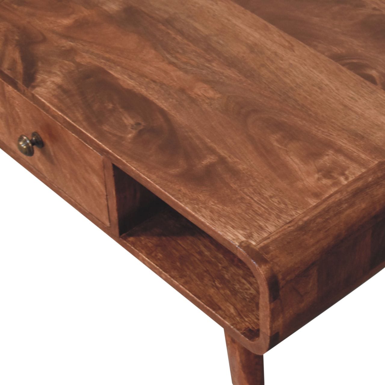 Artisan Furniture Curved Honey Caramel Coffee Table