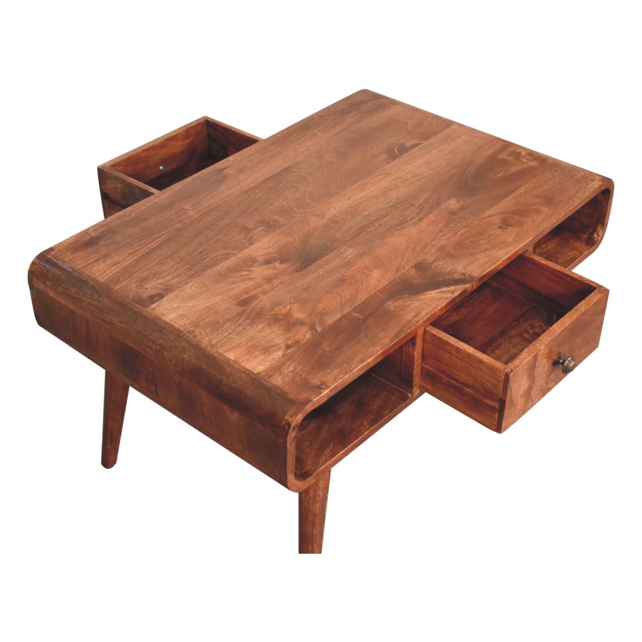 Artisan Furniture Curved Honey Caramel Coffee Table