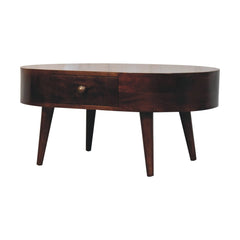 Artisan Furniture California Walnut Rounded Coffee Table