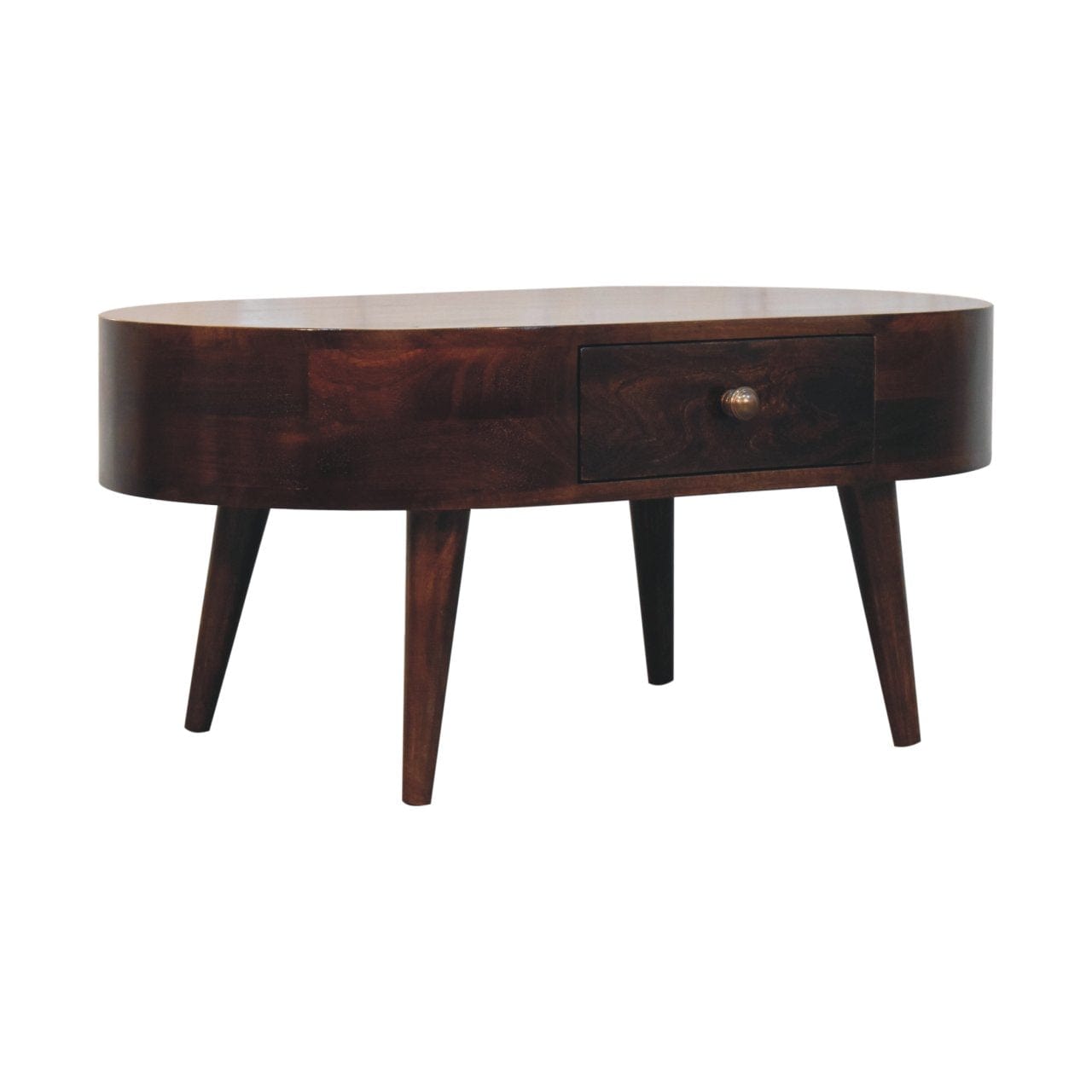 Artisan Furniture California Walnut Rounded Coffee Table