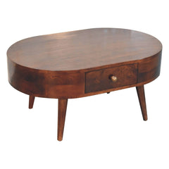 Artisan Furniture California Walnut Rounded Coffee Table