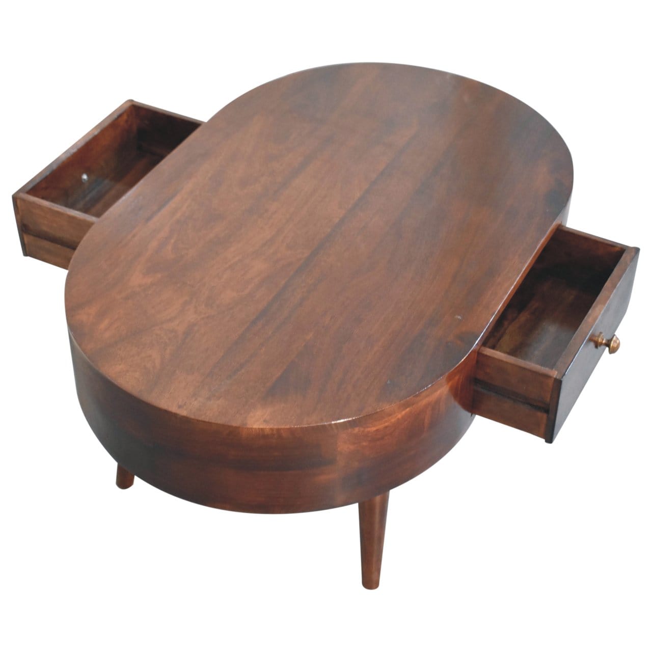 Artisan Furniture California Walnut Rounded Coffee Table