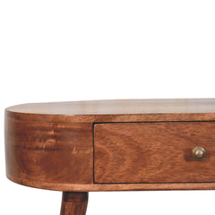 Artisan Furniture California Walnut Rounded Small Console Table