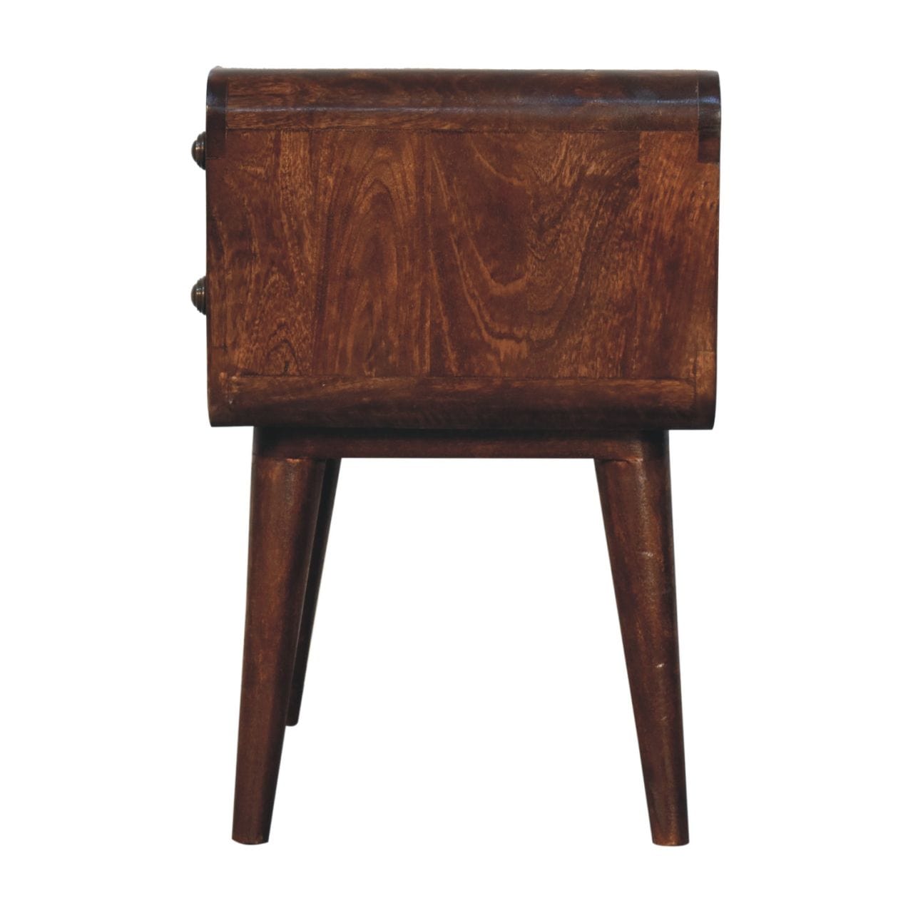 Artisan Furniture Curved California Walnut Bedside