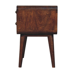 Artisan Furniture Curved California Walnut Bedside