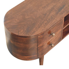 Artisan Furniture California Walnut Rounded Entertainment Unit