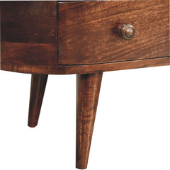 Artisan Furniture California Walnut Rounded Entertainment Unit