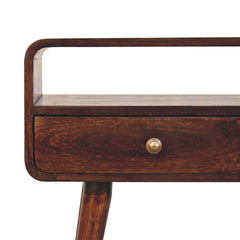 Artisan Furniture Curved California Walnut Console Table