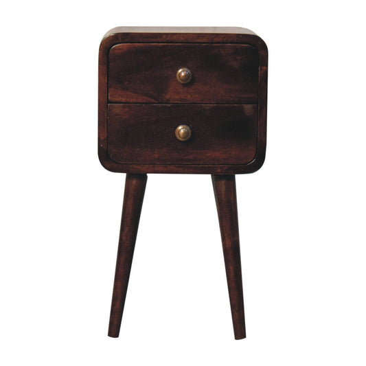 Artisan Furniture Mini California Walnut Curved Bedside