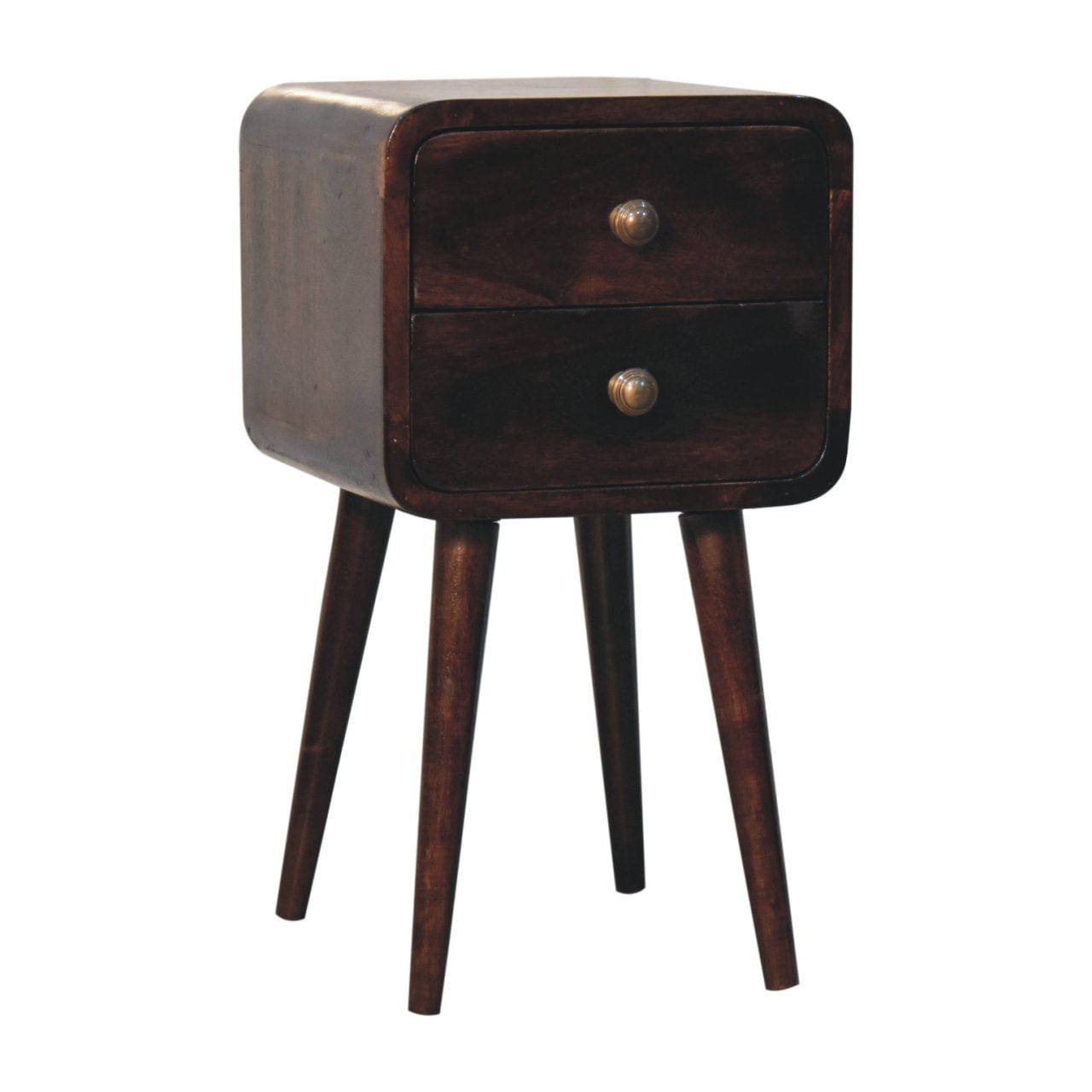 Artisan Furniture Mini California Walnut Curved Bedside