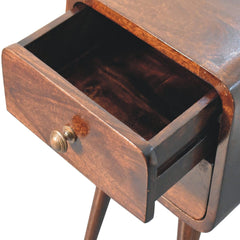 Artisan Furniture Mini California Walnut Curved Bedside