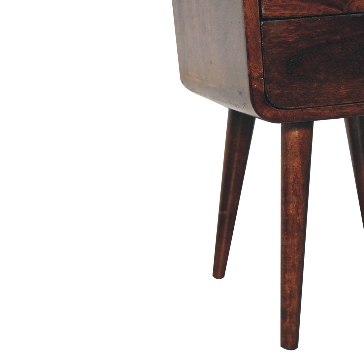 Artisan Furniture Mini California Walnut Curved Bedside