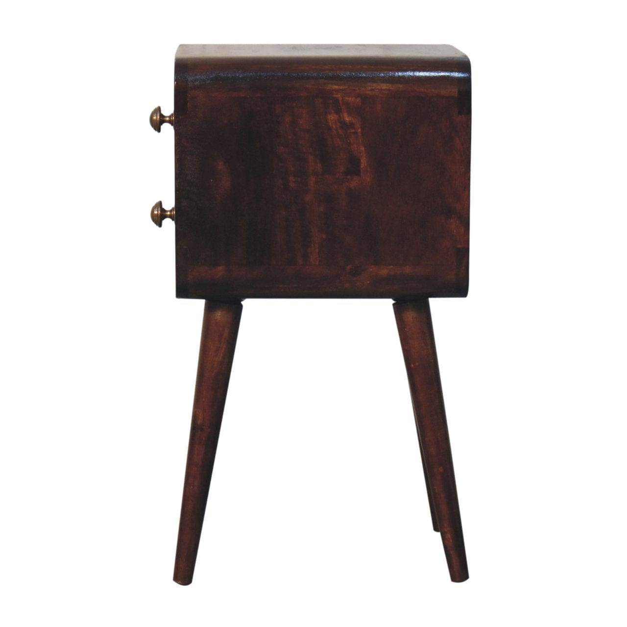 Artisan Furniture Mini California Walnut Curved Bedside