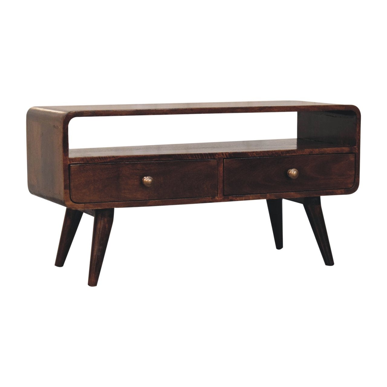 Artisan Furniture Curved California Walnut Media Unit