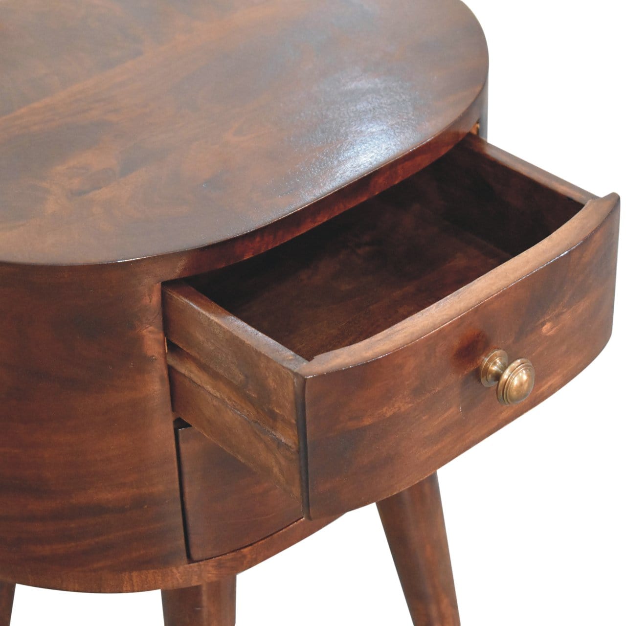 Artisan Furniture California Walnut Rounded Bedside Table