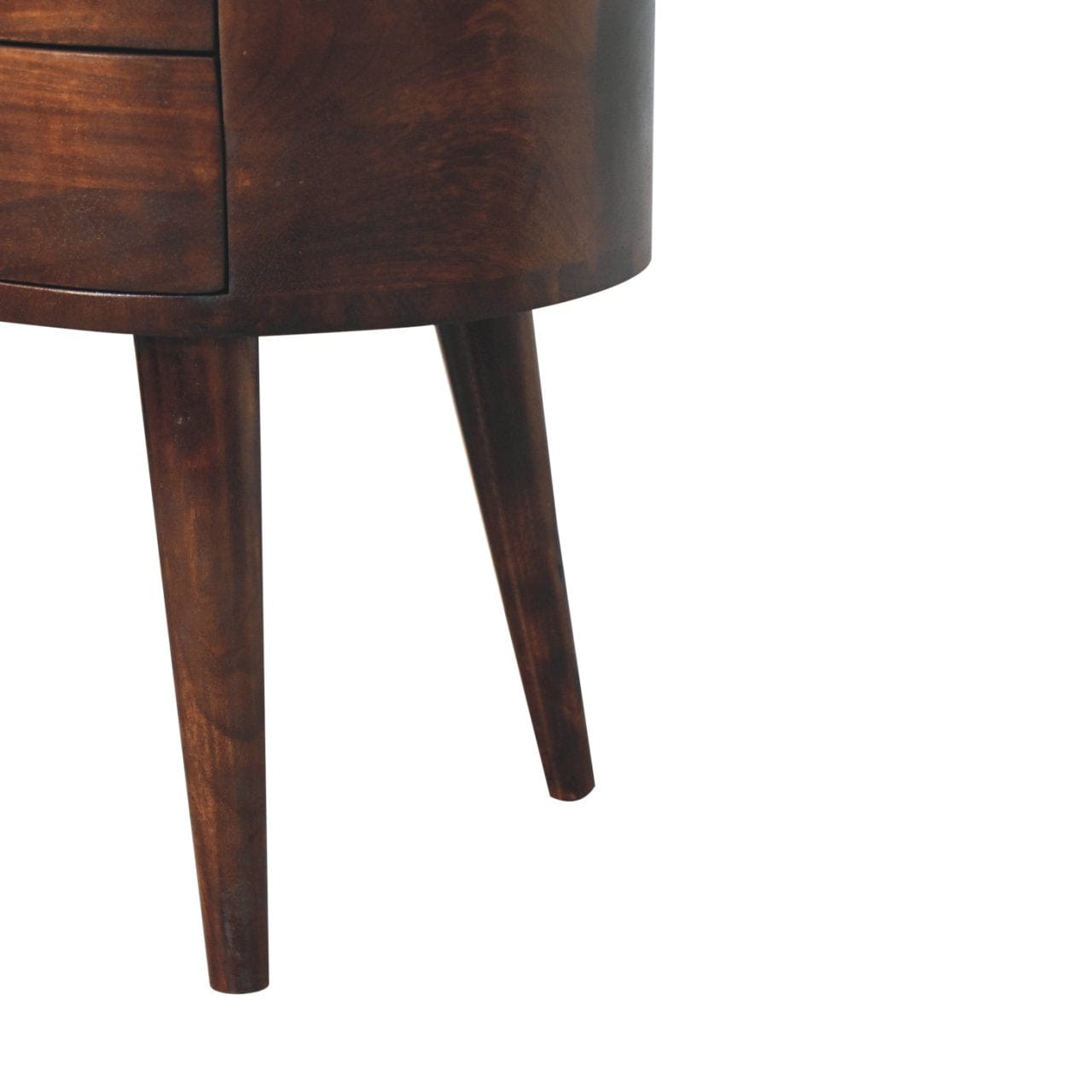 Artisan Furniture California Walnut Rounded Bedside Table