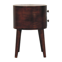 Artisan Furniture California Walnut Rounded Bedside Table