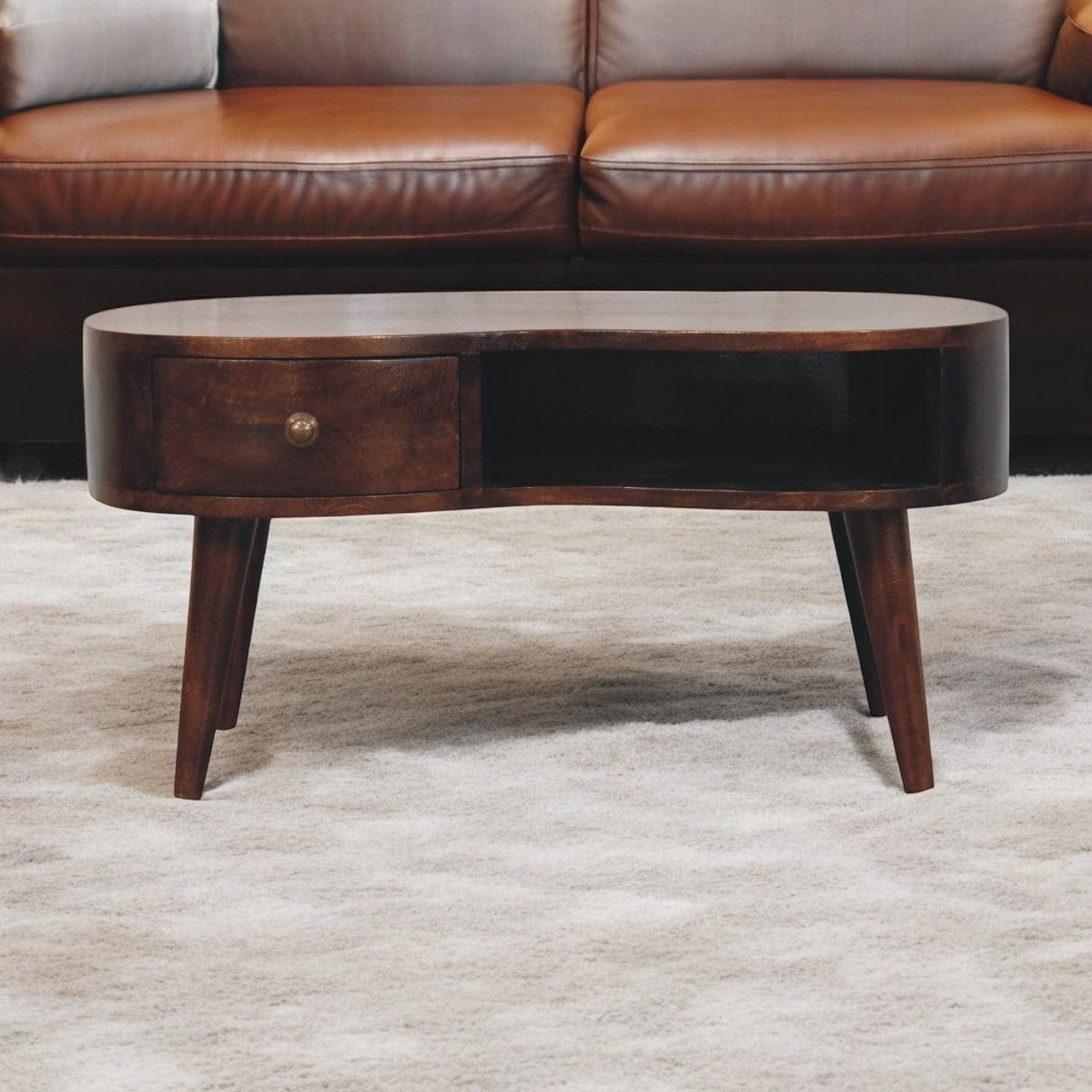 Artisan Furniture California Walnut Wave Coffee Table