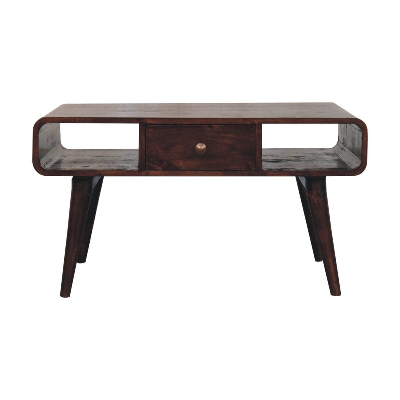 Artisan Furniture Curved California Walnut Coffee Table