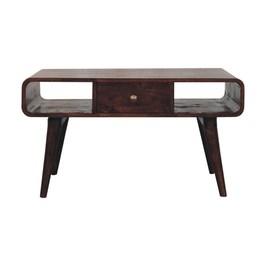 Artisan Furniture Curved California Walnut Coffee Table