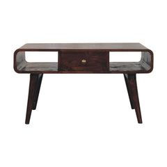 Artisan Furniture Curved California Walnut Coffee Table