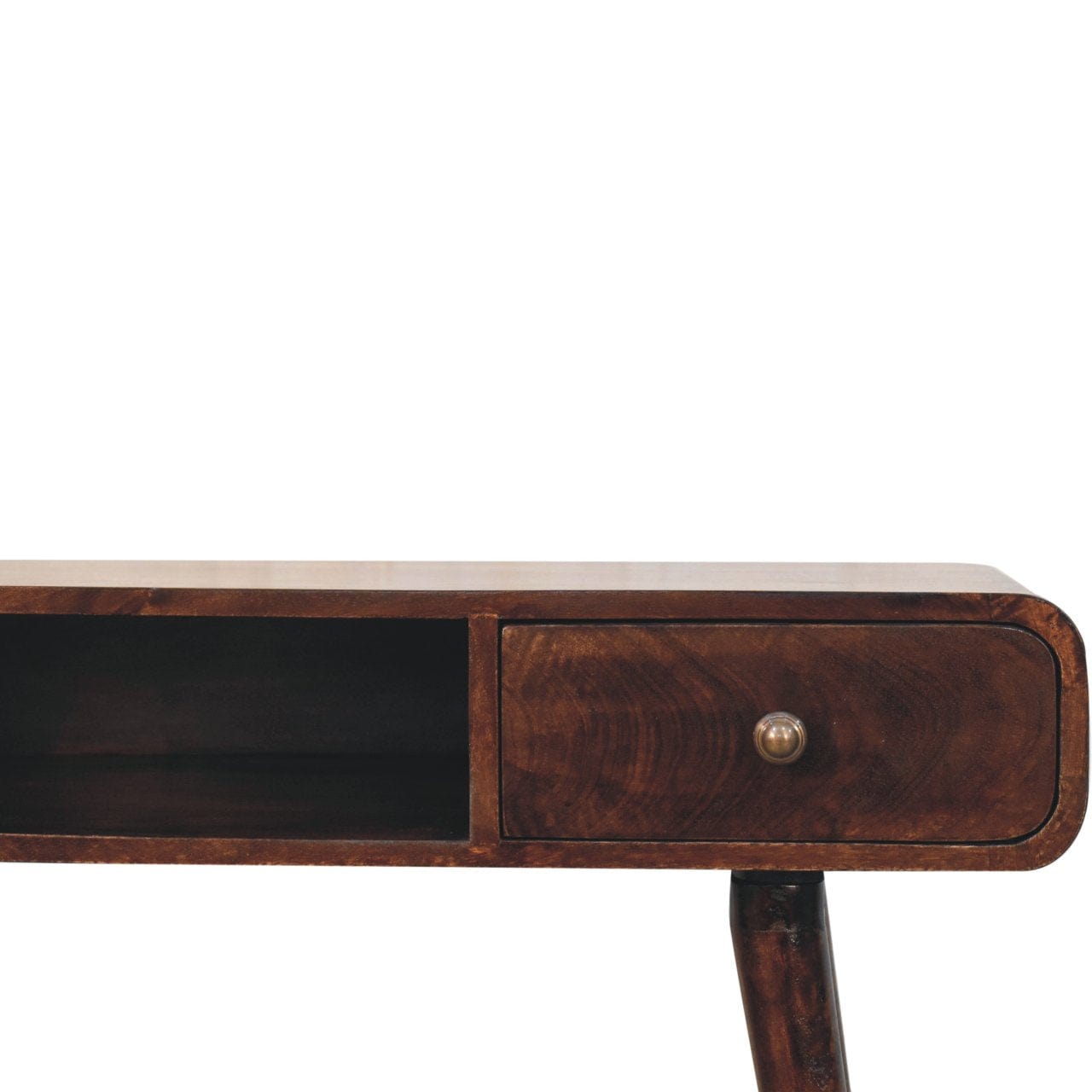 Artisan Furniture Curved California Walnut Writing Desk