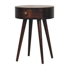 Artisan Furniture Nordic California Walnut Circular Shaped Bedside