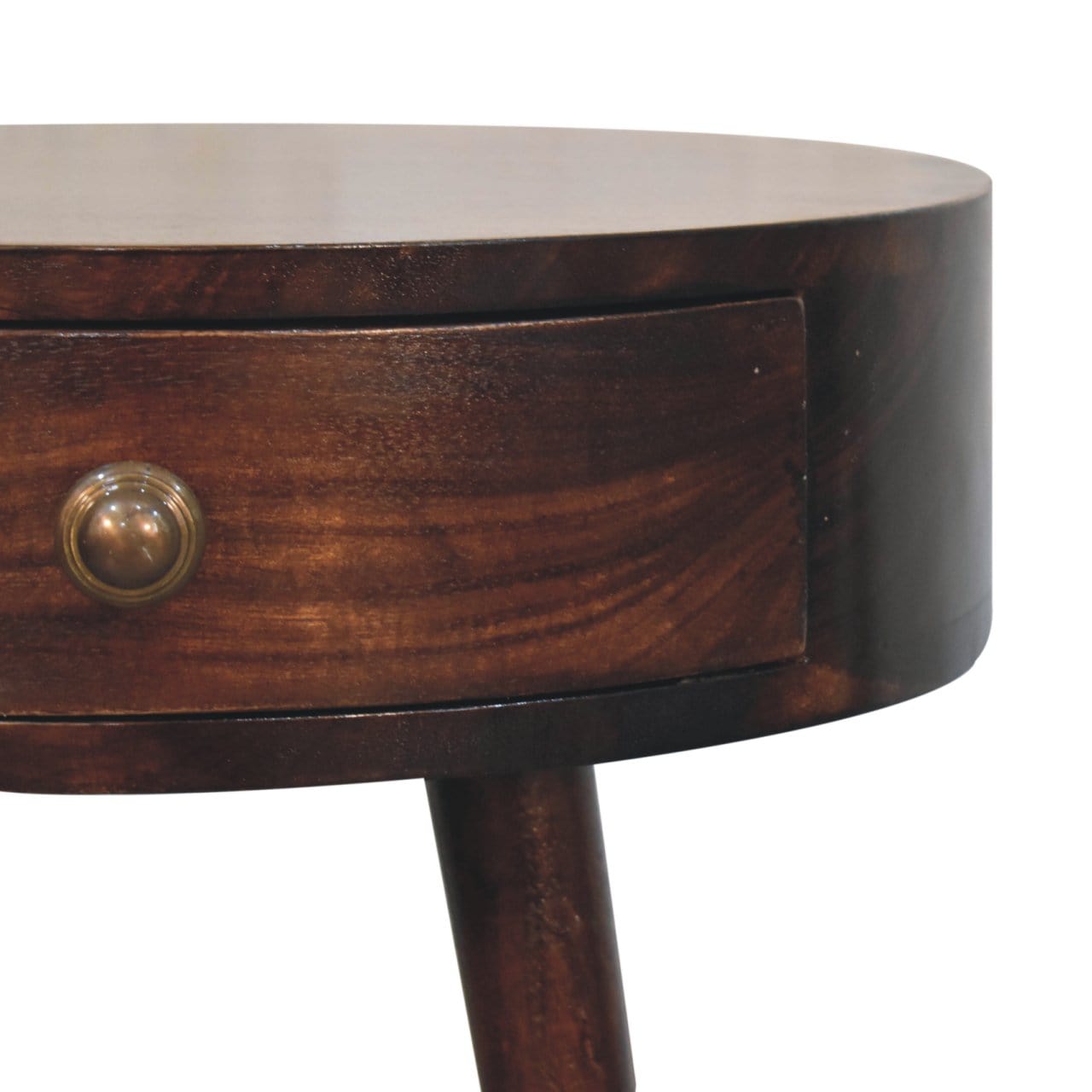 Artisan Furniture Nordic California Walnut Circular Shaped Bedside