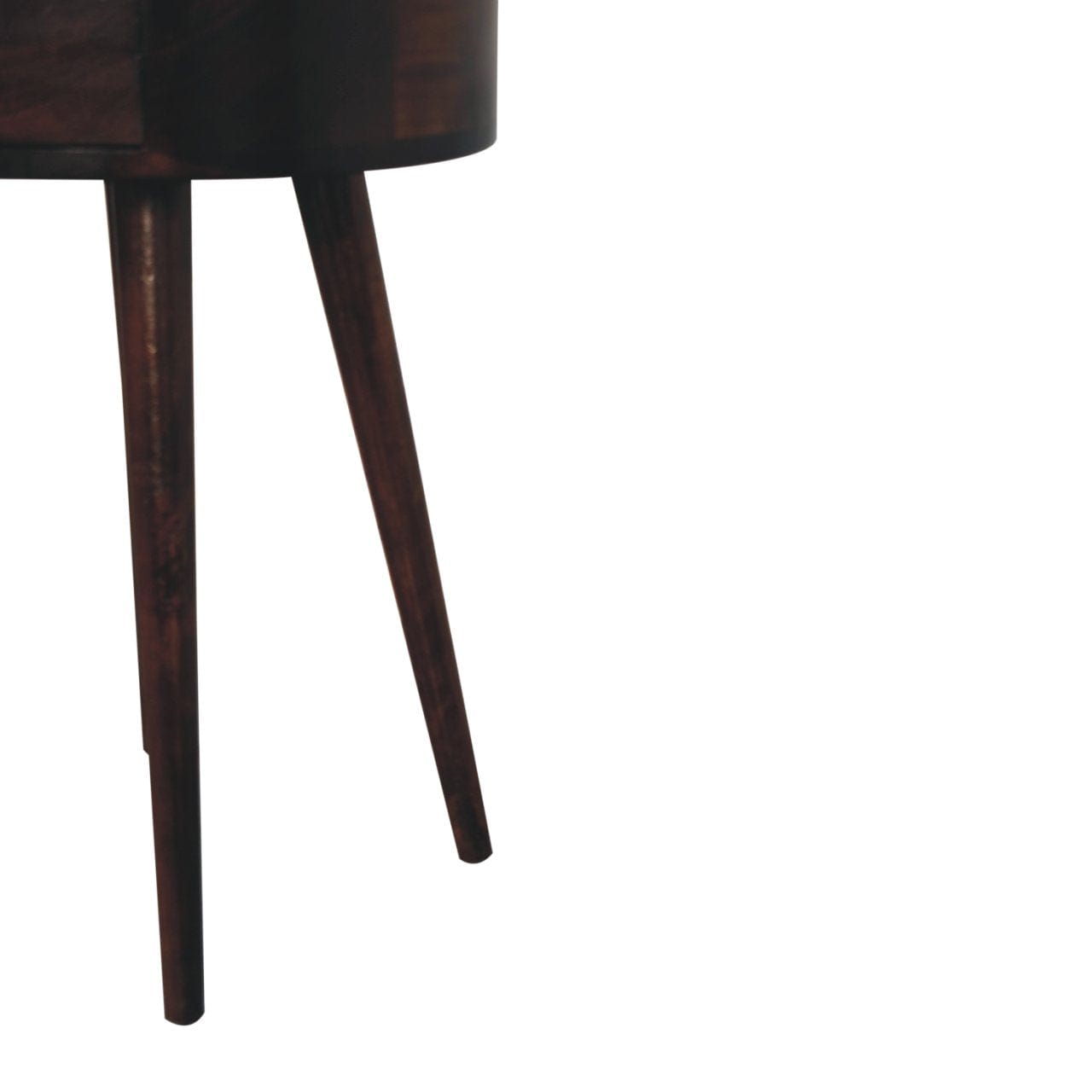 Artisan Furniture Nordic California Walnut Circular Shaped Bedside