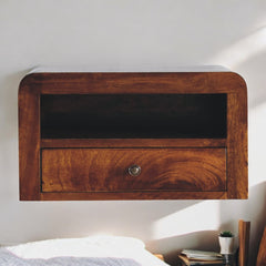 Artisan Chunky Chestnut Floating Bedside