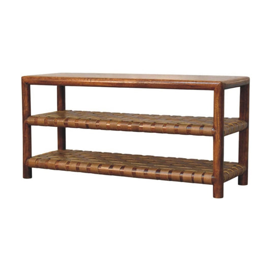 Artisan Furniture Regency Woven Chestnut 2 slot Shoe Rack