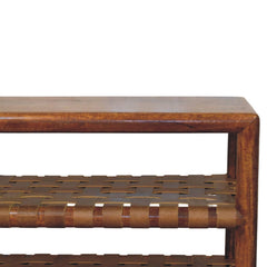 Artisan Furniture Regency Woven Chestnut 2 slot Shoe Rack