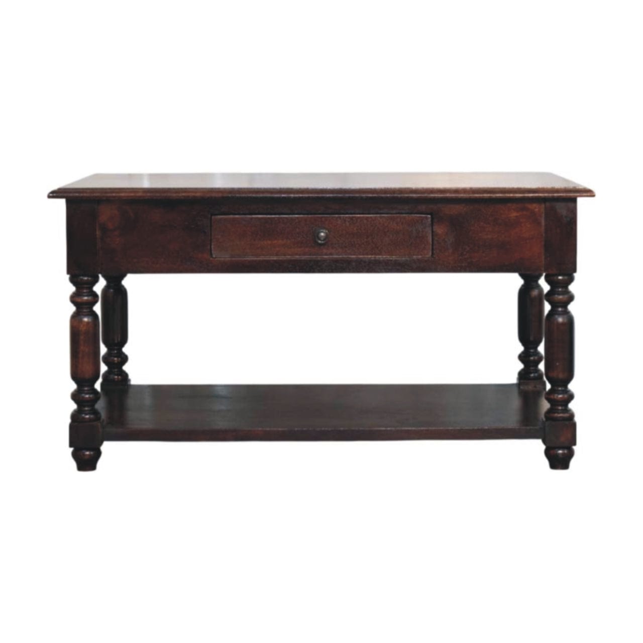 Artisan Furniture Turned Legs Cherry Console Table