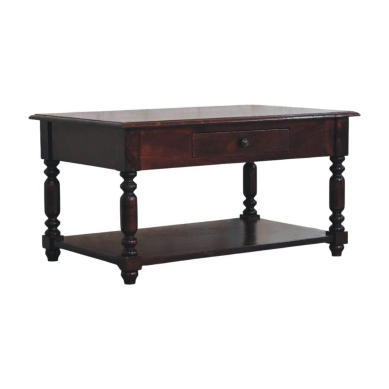 Artisan Furniture Turned Legs Cherry Console Table